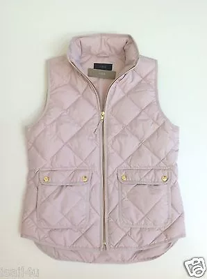 J. Crew Excursion Quilted 70% Down Vest NWT Color: Light Amethyst Size: XXS-L • $67.15