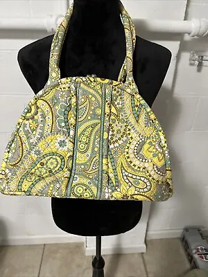 Vera Bradley Eloise Kiss -lock Shoulder Bag In Lemon Parfait • $9.99