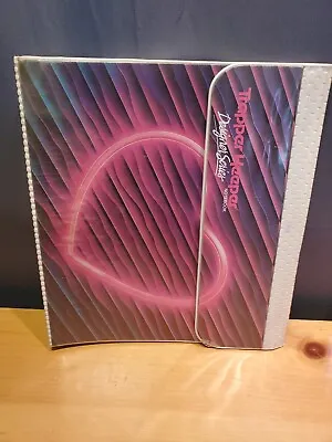 Vintage 80s TRAPPER KEEPER Designer Series NEON Light PINK HEART 3-Ring NOTEBOOK • $31