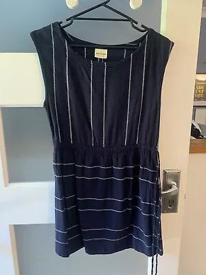 Zulu & Zephyr Navy Stripe Beach / Shift Dress Size 8 • $15