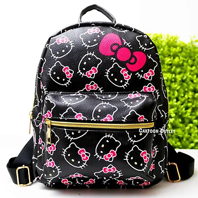 Sanrio Hello Kitty Mini Backpack Ladies Purse 10  Faux Leather Girls Authentic • $29.99