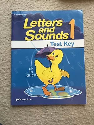 Abeka Letters And Sounds 1 Test Key 4th Edition • $4