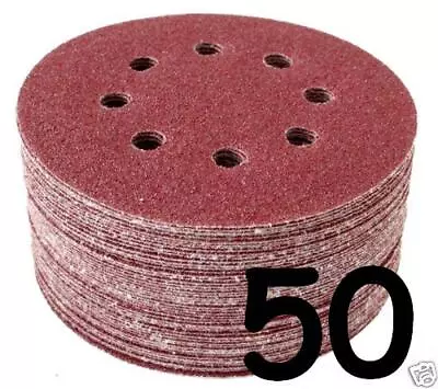 125mm 5 Inch Sanding Discs For Orbital Sander 40 - 800 Grit Fit Black & Decker • £8.25