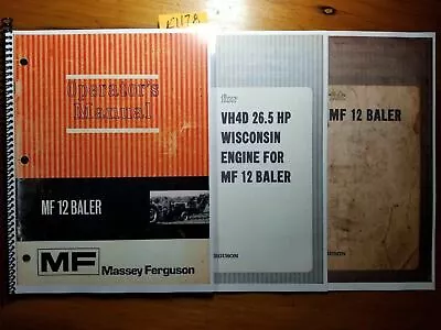 Massey Ferguson MF12 MF 12 Baler Owner Operator Manual + Assembly & Pre-Delivery • $16.99