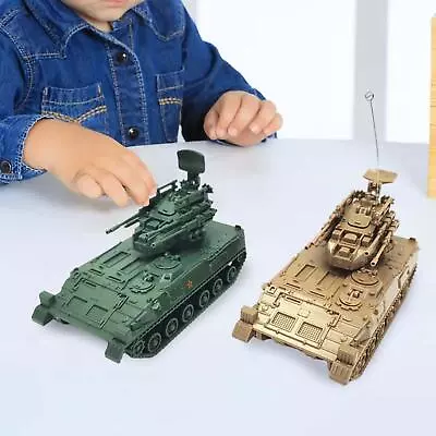 2Pcs 1:72 Scale 4D Tank Model Collectible For Tabletop Decor • £11.26
