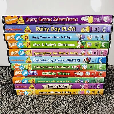 Max Ruby DVD Lot 10 Nickelodeon Nick Jr Music Adventure Cartoon Animation • $35.91