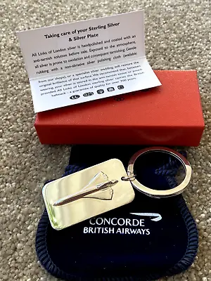 British Airways Concorde - NEW & SEALED Links Of London Sterling Silver Keyring • £69.99