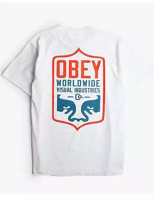 Obey Clothing Men's Visual IND. Badge Tee - White • $41.69