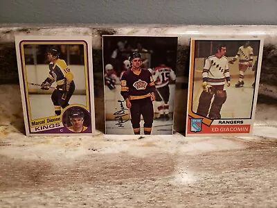 Ed Giacomin And Marcel Dionne Hockey Card Lot. High Grade • $0.72