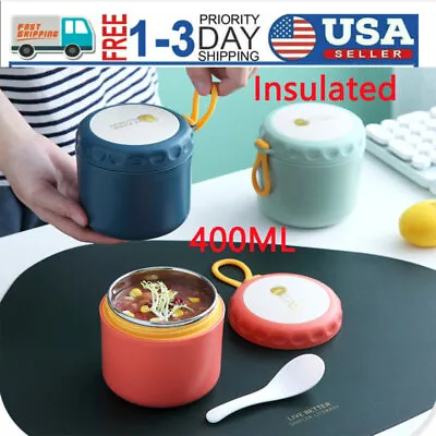 $11.07 • Buy US 400ml Mug Soup Container Vacuum Flasks Thermoses Food Flasks Thermo Cup New