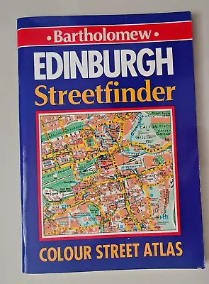 Edinburgh Streetfinder Colour Street Atlas Bartholomew 1991 • £5.25