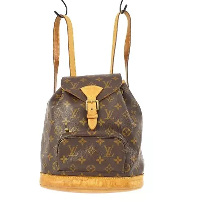 Louis Vuitton Montsouris Mm Backpack Bag Purse Monogram M51136 Sp1002 Kk31586 • $300