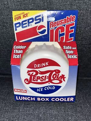 Vintage 1996 Pepsi Cola Munchkin  Reusable Lunch Box Cooler Freezer Bottle Cap • $7.99