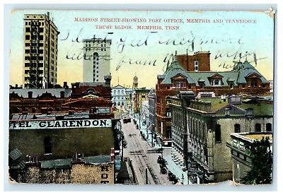 1907 Detroit MI Buildings Madison Street Memphis Tennessee TN Postcard • $14.98