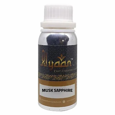 Alyaan Musk Sapphire Attar Ittar 100g Concentrated Perfume Oil Alcohol Free • $61.60