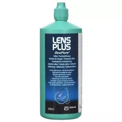 Lens Plus Ocupure Saline Solution - 360ml • £6.10