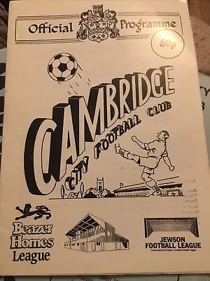 Cambridge City V Fisher Athletic 1992 • £2.49