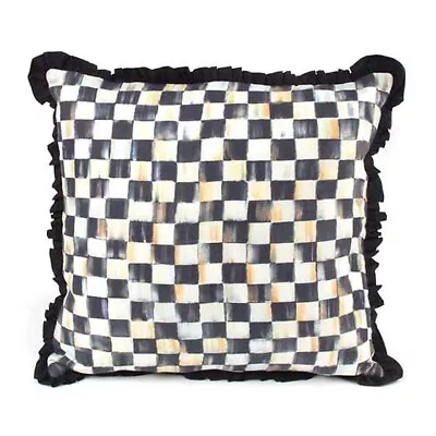 Mackenzie Child’s Courtly Check Ruffled Throw Pillow  • $120