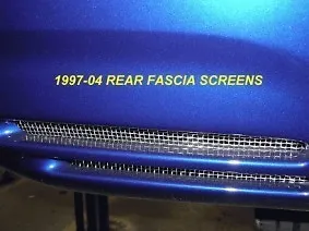 Corvette C5 Rear Fascia Bumper Screens Mesh 97-04 Stainless Steel • $39.99