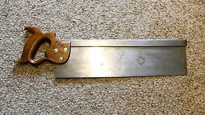 Over !00 Year Old Disston Backsaw #4 Cleaned Up And In Great Condition!!! • $17.50