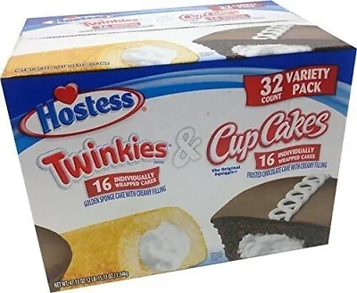 Hostess Twinkies Chocolate Cupcakes 32 Ct Sweet Dessert Snack Food For Kids Food • $24.99