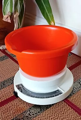 Salter Kitchen Scales Mechanical Adjustable Pounds Kilograms 2L Weighing Bowl • £11.95