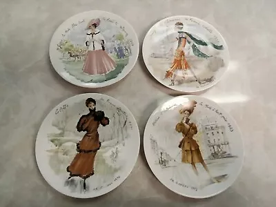 D'Arceau Limoges Women Of The Century Collecters Plates Set Of 4 NoCOA • $30