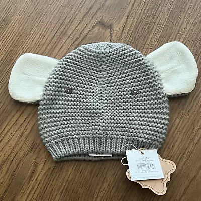 Mud Pie Baby Gray Elephant Knit Hat New • $18