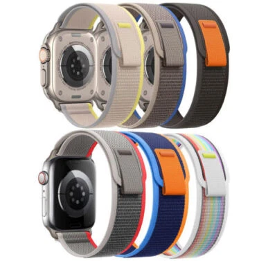 $10.99 • Buy Nylon Band Trail Loop For Apple Watch Ultra 38 - 49mm IWatch Series 8 7 6 SE 5 4