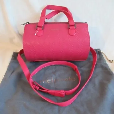 Meli Melo Vera Woven Duffel Basic Barrel Bag Leather Handbag New • $80.09