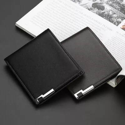 Slim Minimalist Leather Wallet Front Pocket Wallets Credit Card Holder Organizer • $7.26