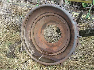 Ford Ferguson 9N 2N Tractor WW II Rear Steel Wheel With Lugs Fordson 8N NAA   • $395