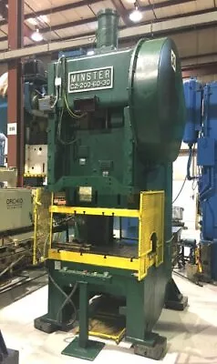 200 Ton Minster G2-200 Used Mechanical Metal Stamping Double Crank Gap Frame Pre • $49500