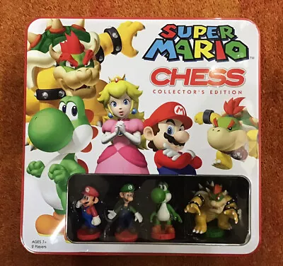 Nintendo Super Mario Bros Brothers Chess Set Game Collectors Tin Complete 2009 • $20