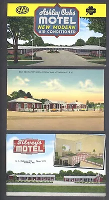 Lot Of 9 Vintage Linen Postcards Motels & Motor Courts Of Georgia • $9