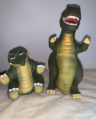 Land Before Time Spike &Sharp Tooth￼ Dinosaur Hand Puppet Pizza Hut 1988 Vintage • $34.37
