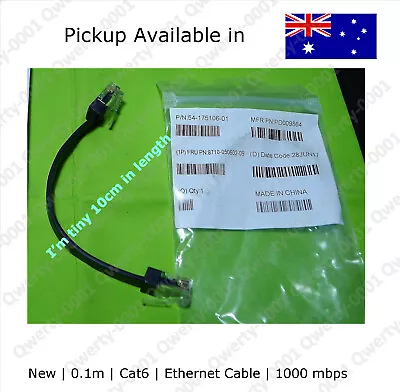 Cat 6 Ribbon Ethernet Cable 1Gbps RJ45 Patch Lead Grey Short & Cute 0.1m 10cm • $3.87