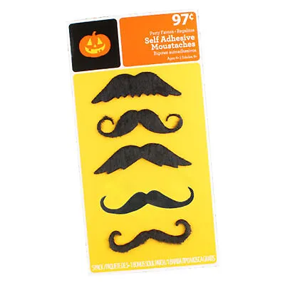 5pcs Fake Mustache Realistic Self-adhesive Soft Stable Fake Mustache Portable • $7.19