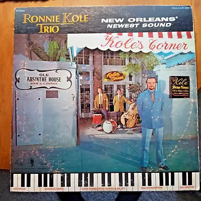 Ronnie Kole Trio-New Orleans' Newest Sound LP Autographed Bassist Everett Link J • $7.17