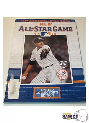 2013 MLB All Star Game Program - Mariano Rivera - New York Yankees - On Cover! • $18.99