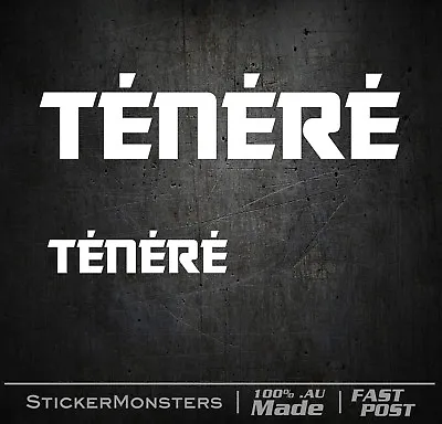 TENERE Desert Dakar Sticker 2X  1X200 1X100mmW Suit Car Trailer MotorBike Enduro • $4.56