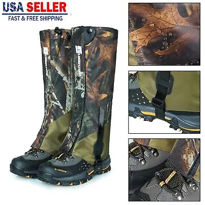 Hiking Hunting Snow Outdoor Sand Snake Waterproof Boots Cover Legging Gaiters UE • $19.85