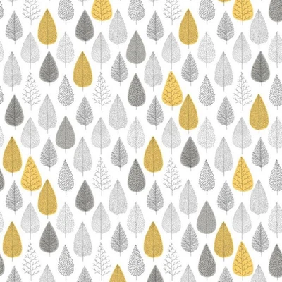 £11.99 • Buy Into The Woods Wallpaper Muriva White Grey Yellow Trees Modern Natural