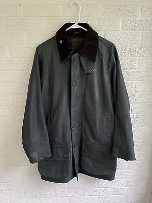 Barbour Beaufort Limited Edition Leather Mens Small Heavyweight Shooting Jacket • $629