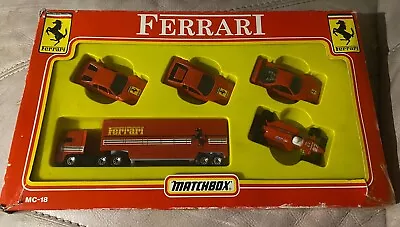 Matchbox MC-18 FERRARI Set Racing Car Boxed Collection Including Truck & Cars • £16