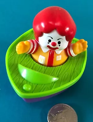 Ronald McDonald In A Boat Under-3 Toys 1996 McDonald's Happy Meal USED • $3