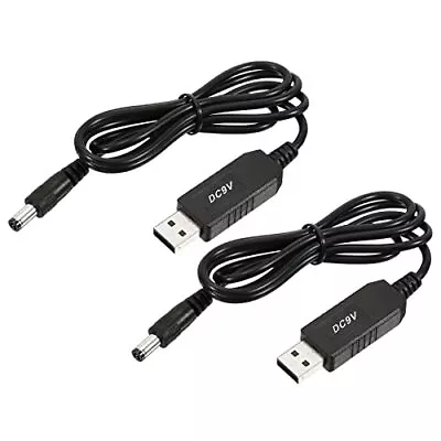 2 Pcs DC 5V To DC 9V USB Step Up Voltage Converter Power Cable With DC Jack 5... • $14.80