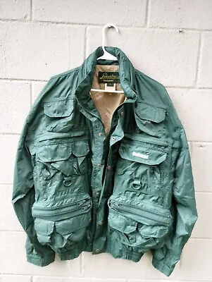 $50 • Buy VTG Hodgman Lakestream Hooded Fishing Jacket, Lots Of Pockets, Water Resistant 