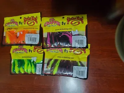 Mr Crappie  Scissor Shad Crappie Baits **4 Pack ***assorted Colors • $14.99