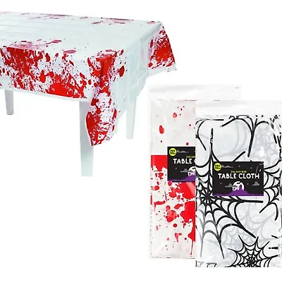 Halloween Tableware Party Decorations Blood Stained Table Cloth Cover Creepy UK • £3.10